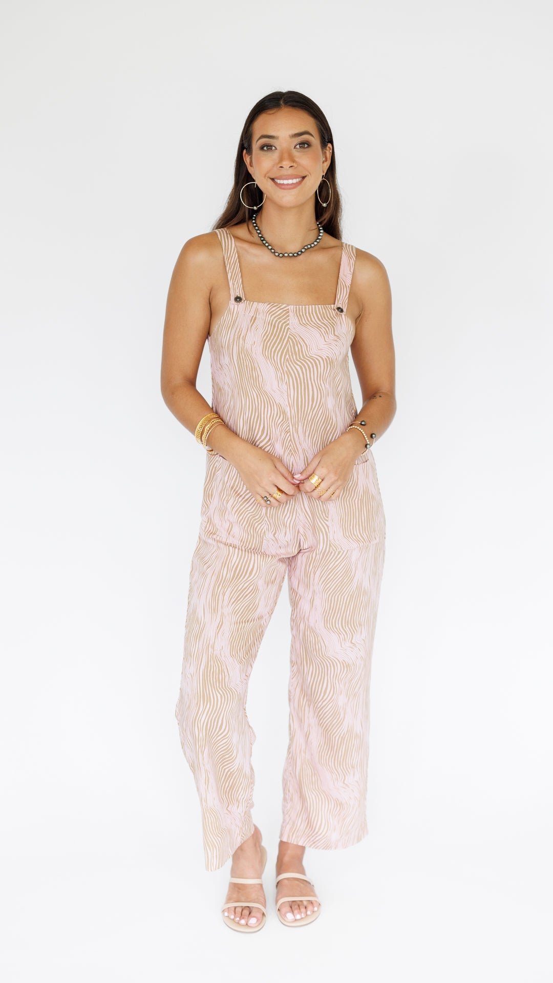 Safari Jumpsuit / Wavy Blush Khush Clothing