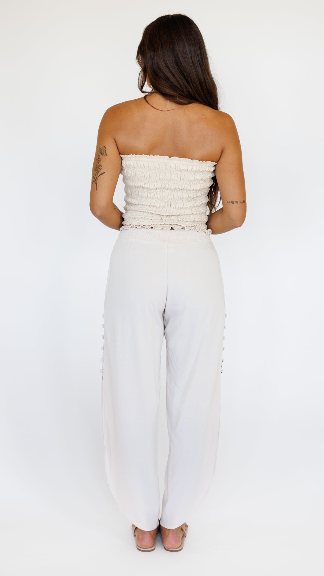 Grace Bandeau Top / Creamy Khush Clothing