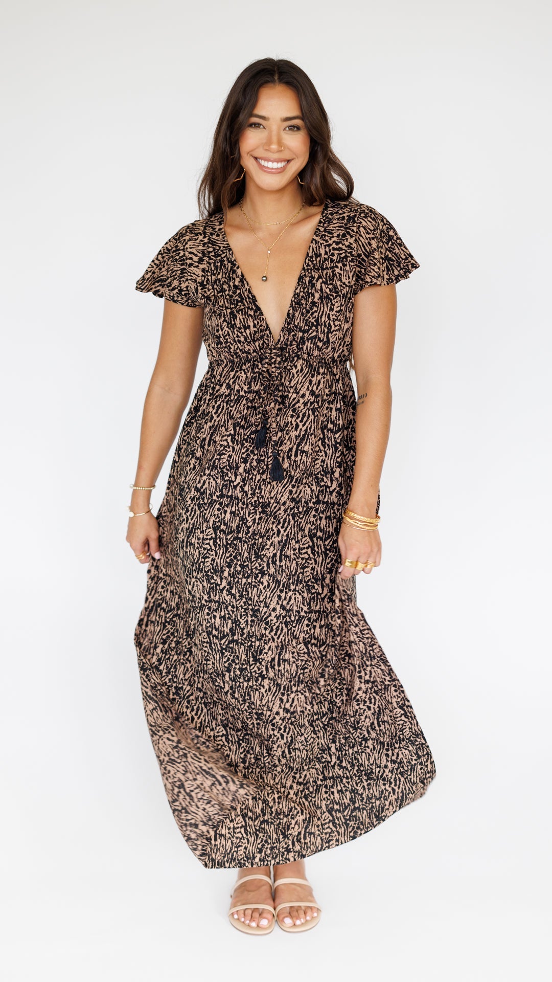 Leilani Dress / Woodsy Black Khush Clothing