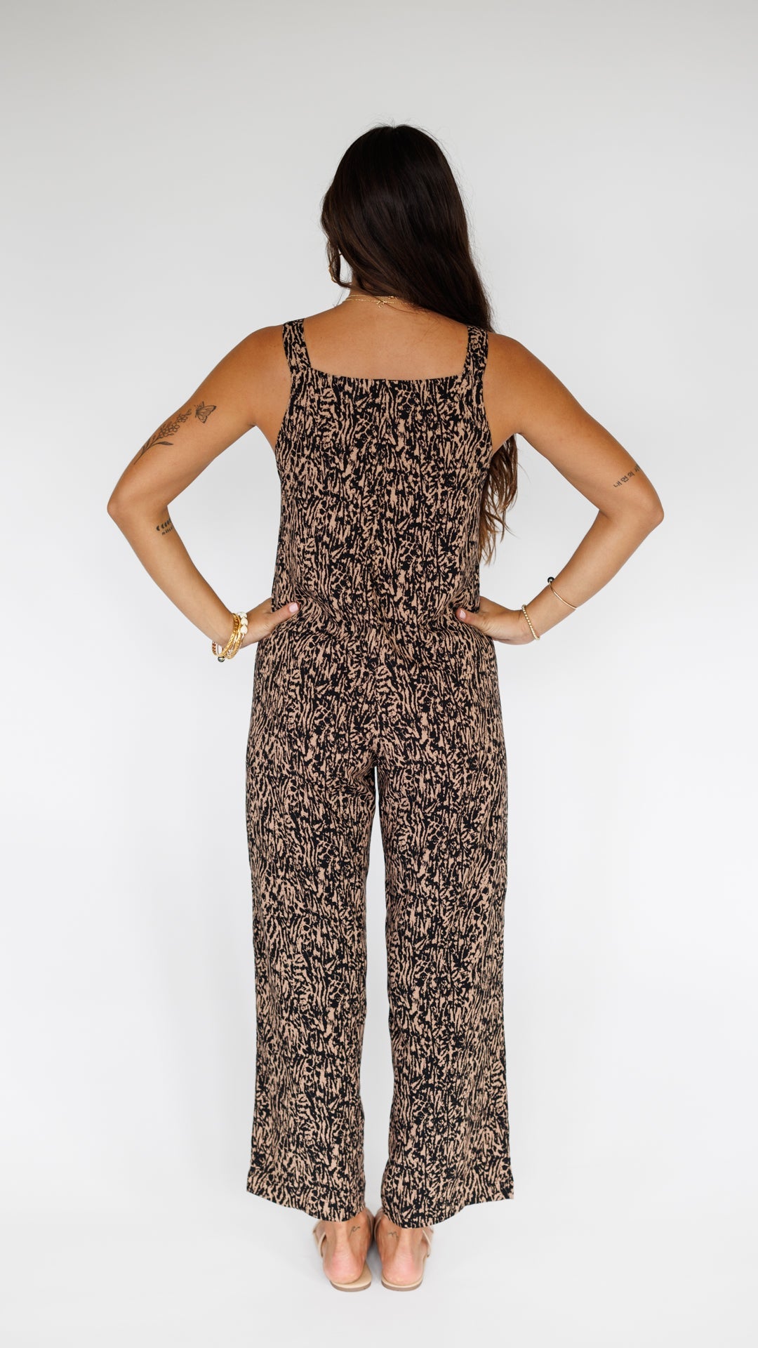 Safari Jumpsuit / Woodsy Black Khush Clothing
