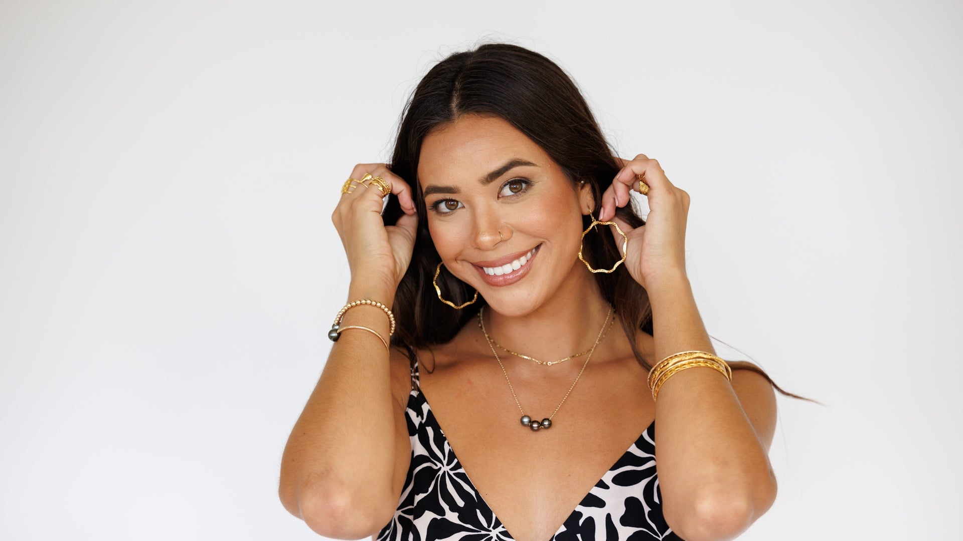 Opal Jumpsuit / Aloha Black Khush Clothing