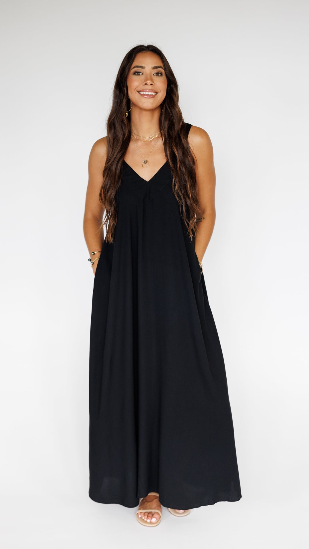black solid maxi dress Lust Dress / Solid Black
