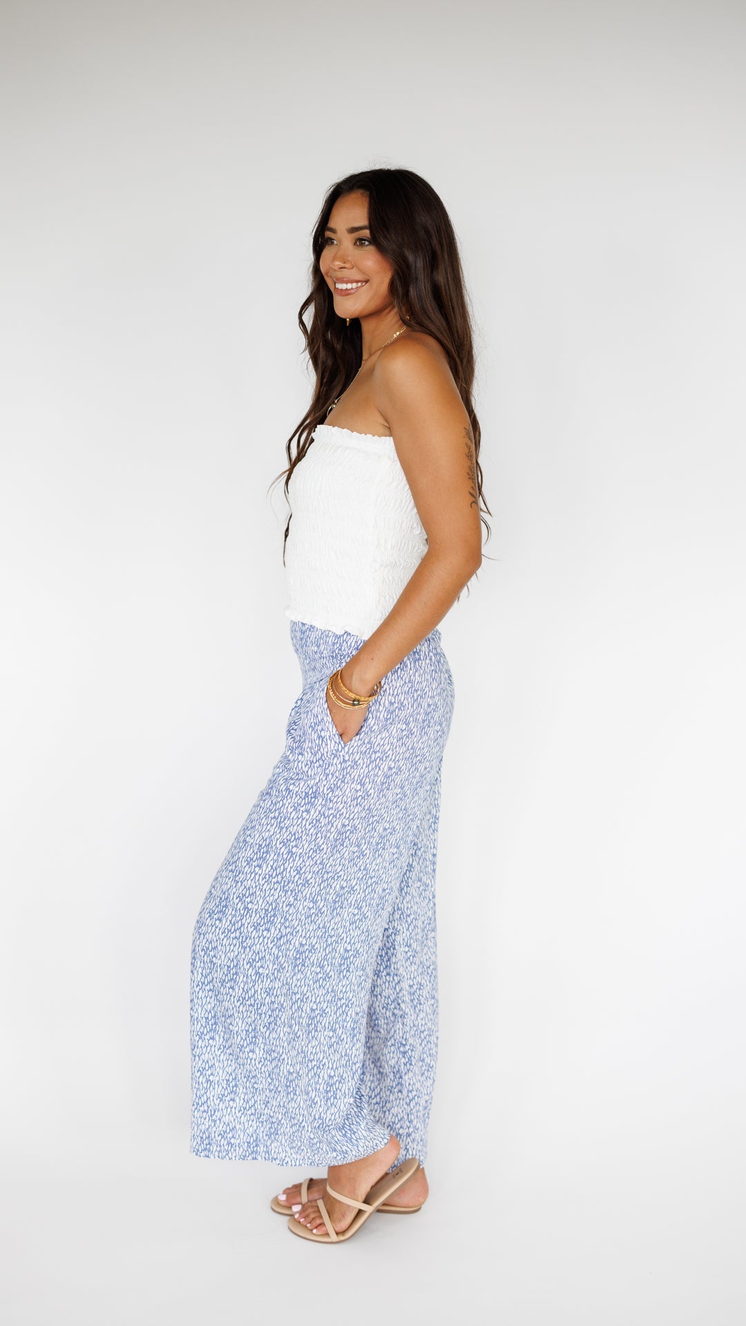 Grace Bandeau Top / Off White Khush Clothing