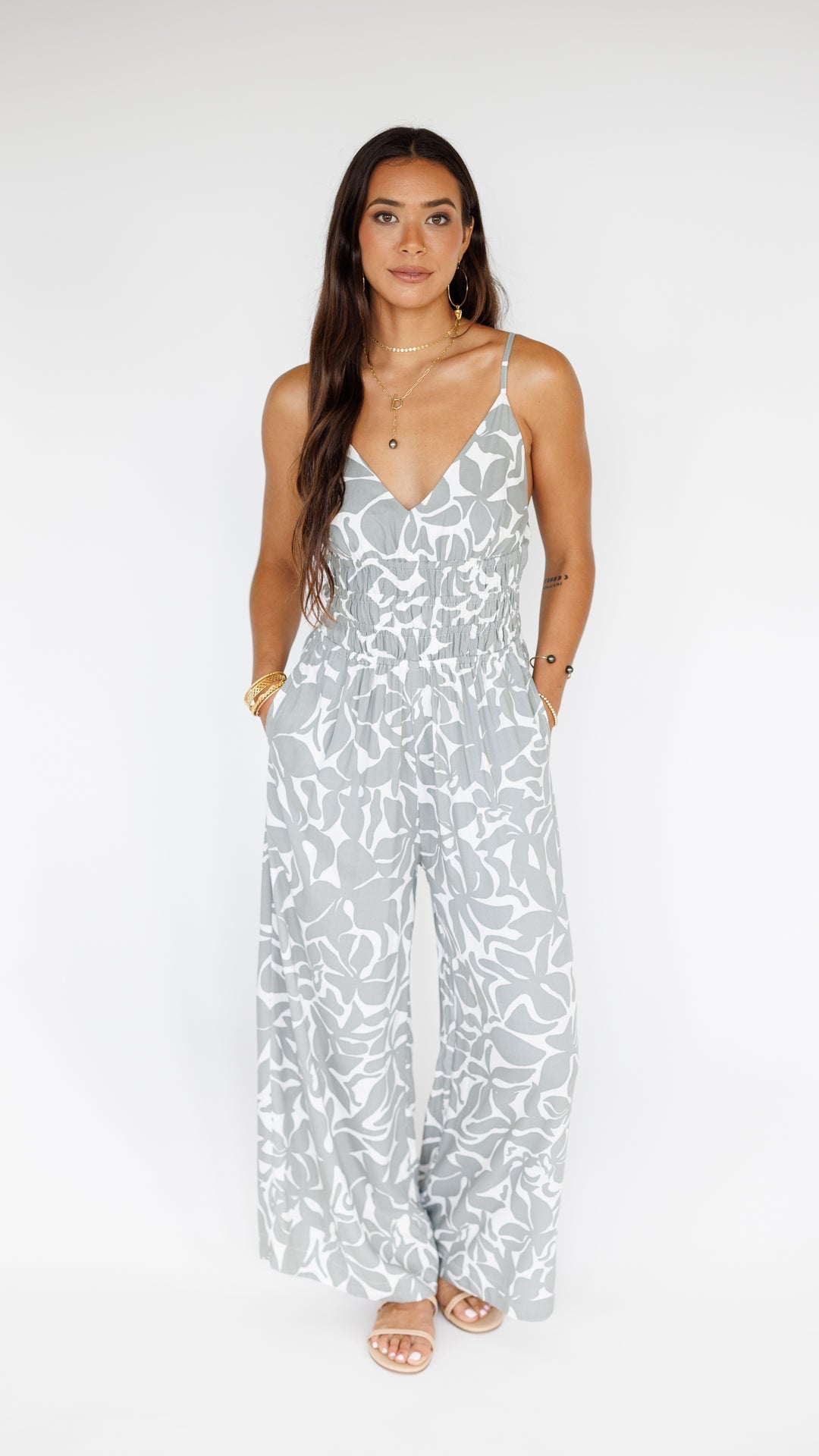 Opal Jumpsuit / Honolulu Silver Khush Clothing