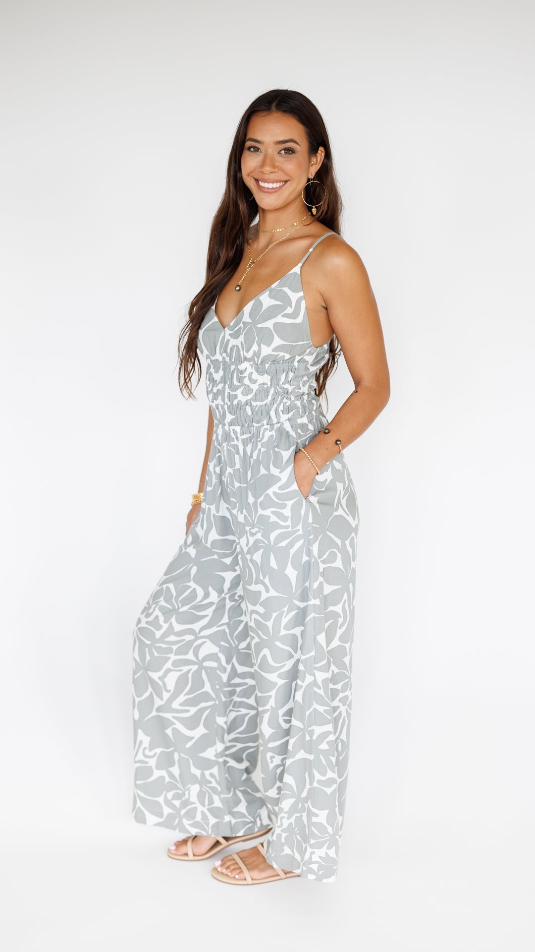Opal Jumpsuit / Honolulu Silver Khush Clothing