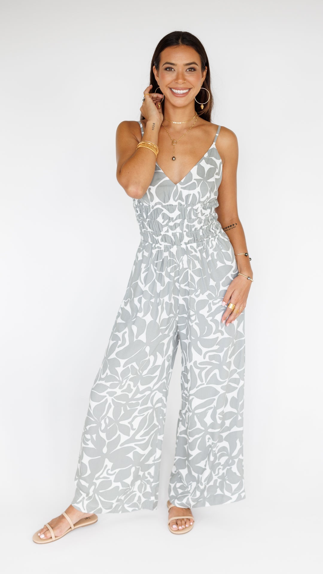 Opal Jumpsuit / Honolulu Silver Khush Clothing