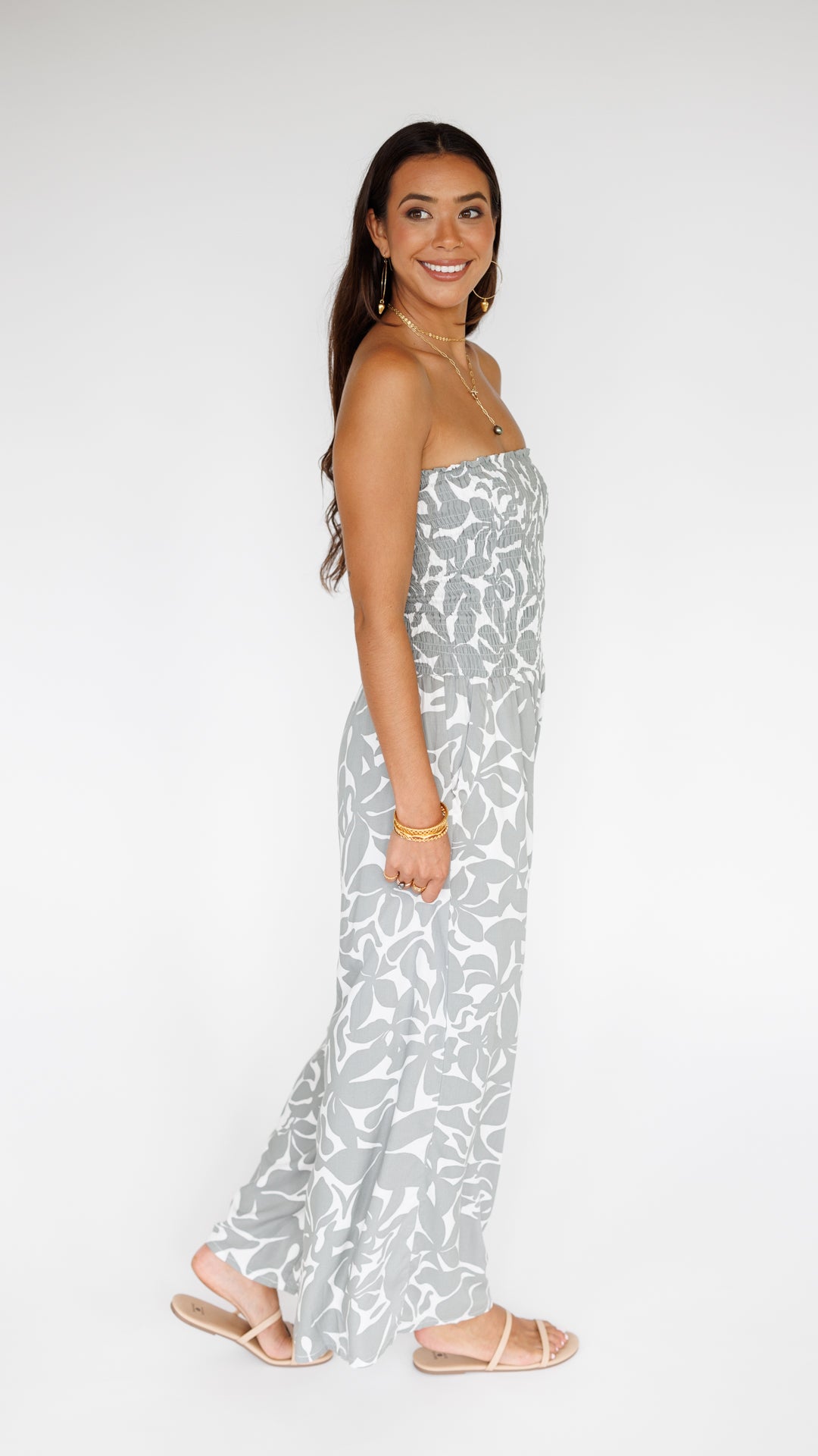 Lawai Jumpsuit / Honolulu Silver Khush Clothing