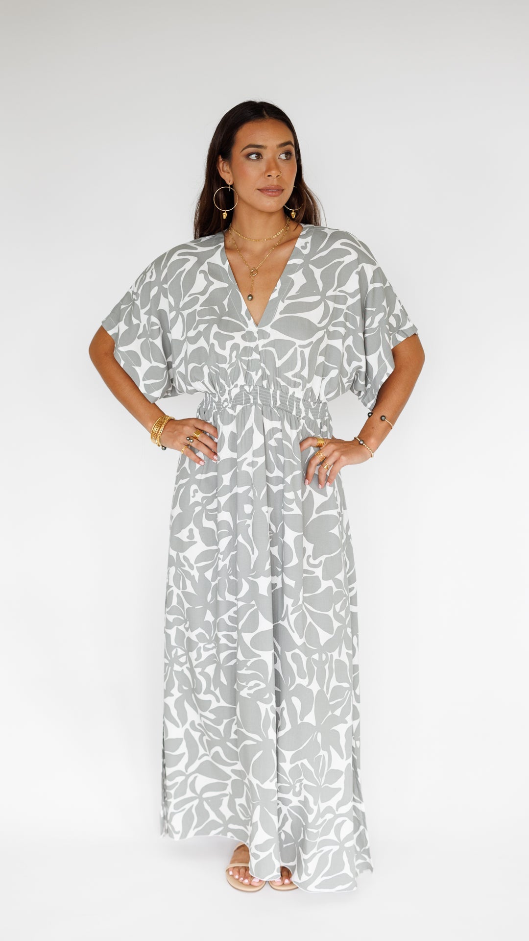 Poppy Dress / Honolulu Silver Khush Clothing