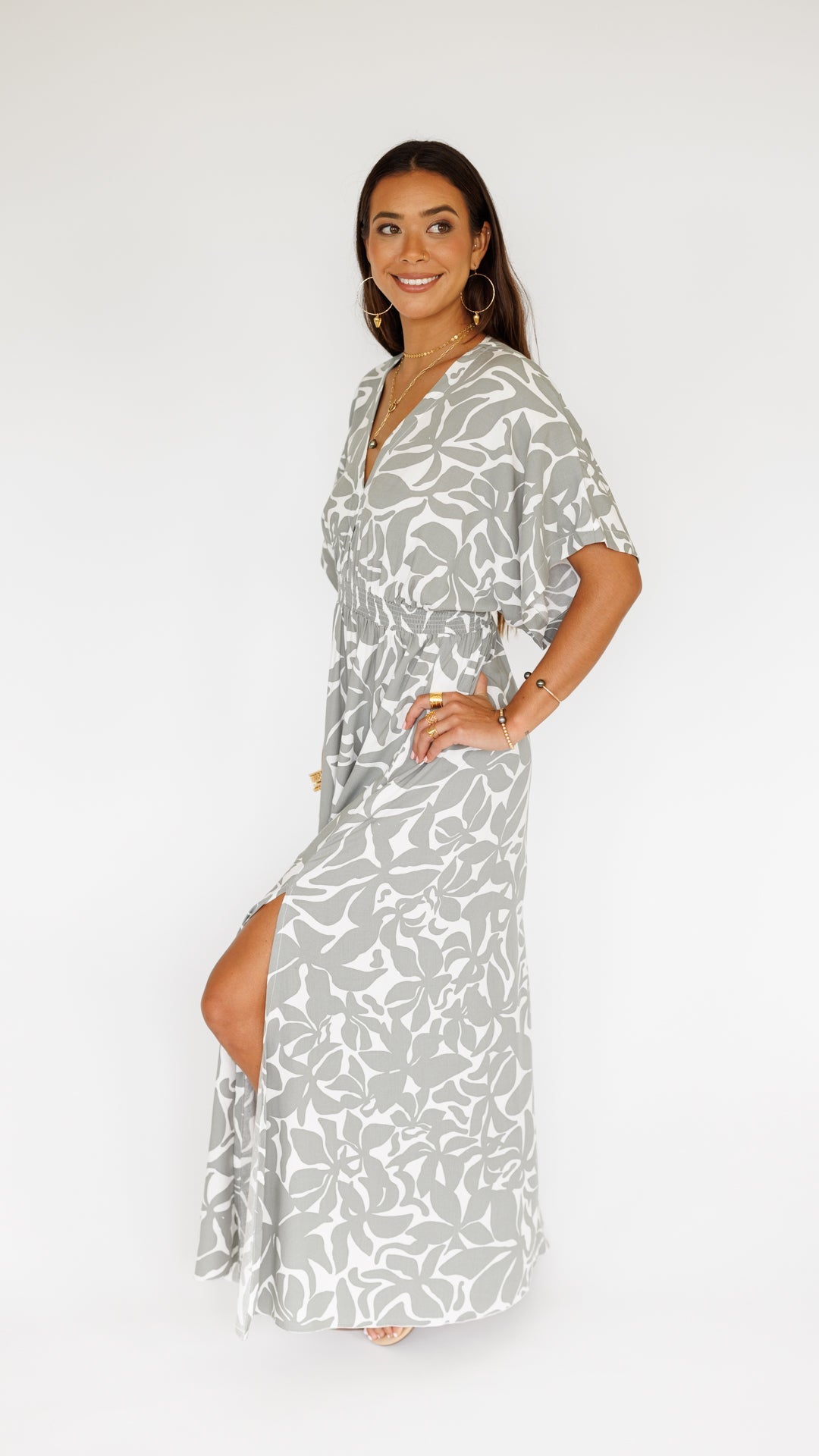 Poppy Dress / Honolulu Silver Khush Clothing