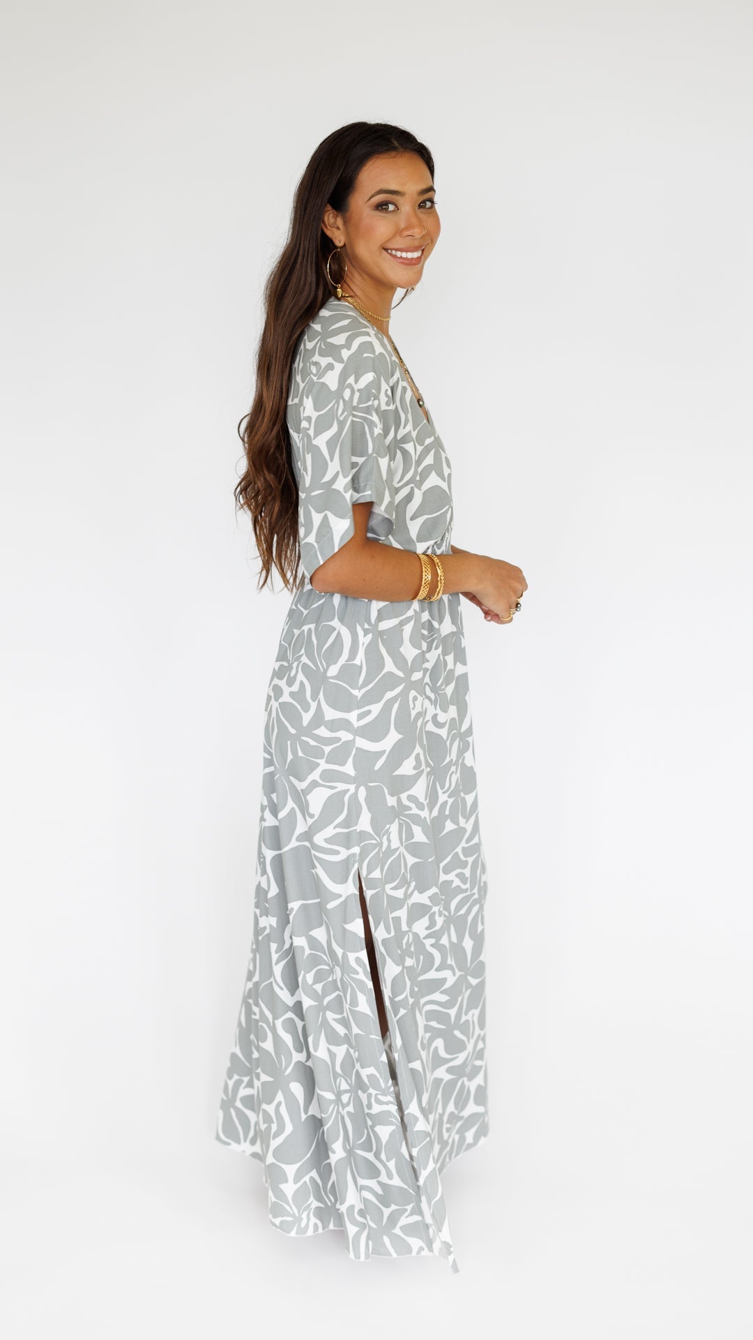 Poppy Dress / Honolulu Silver Khush Clothing