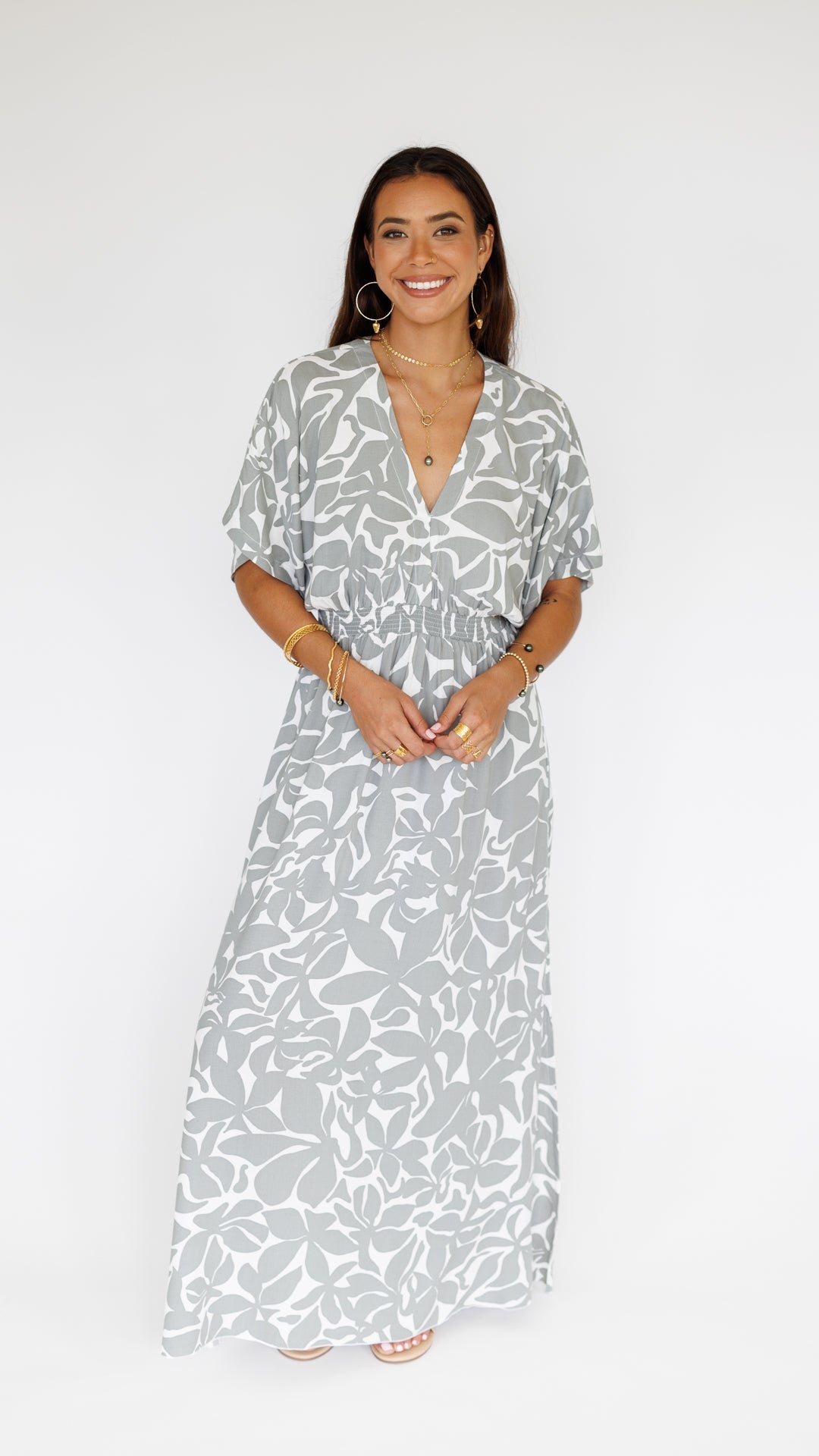 Poppy Dress / Honolulu Silver Khush Clothing