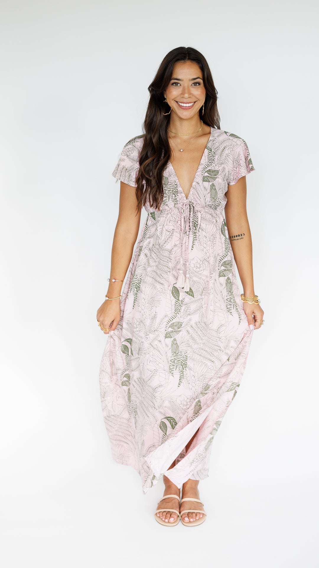 Leilani Dress / Flora Blush Khush Clothing