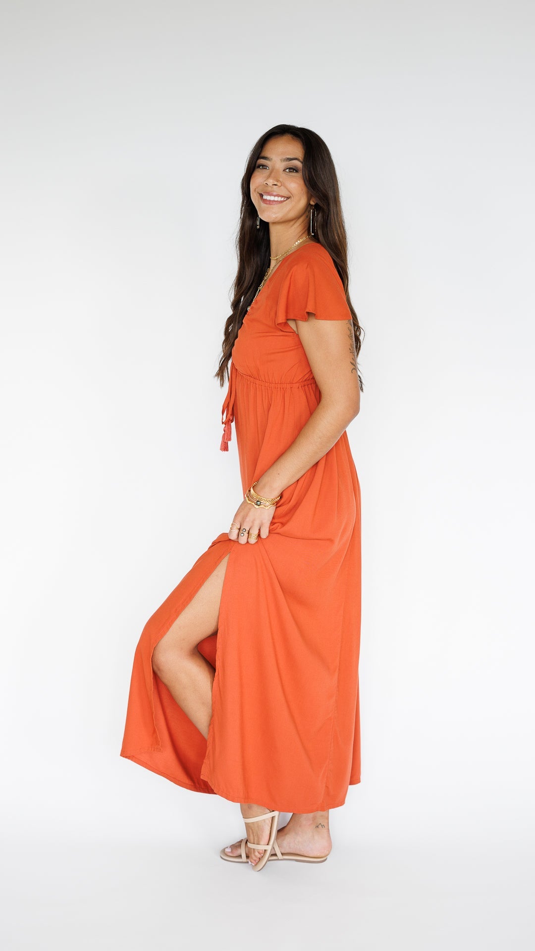 Leilani Dress / Terracotta Khush Clothing