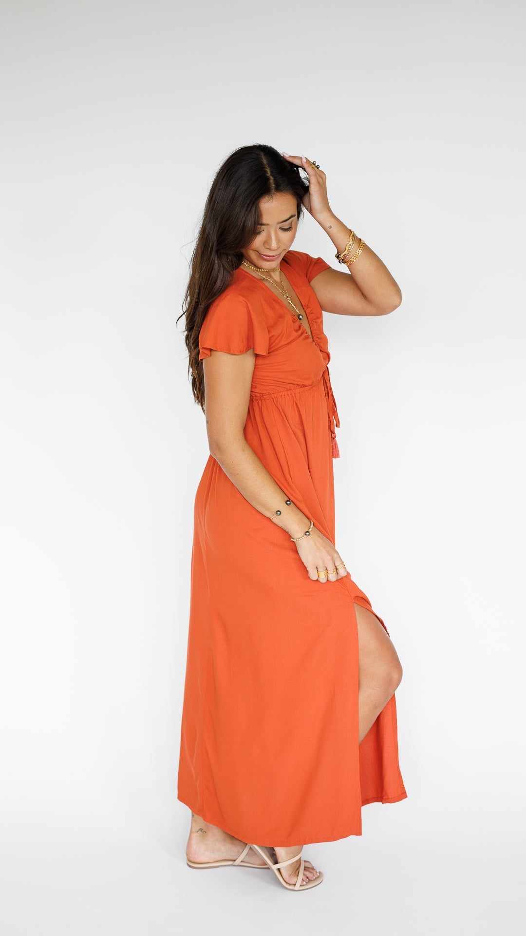 Leilani Dress / Terracotta Khush Clothing