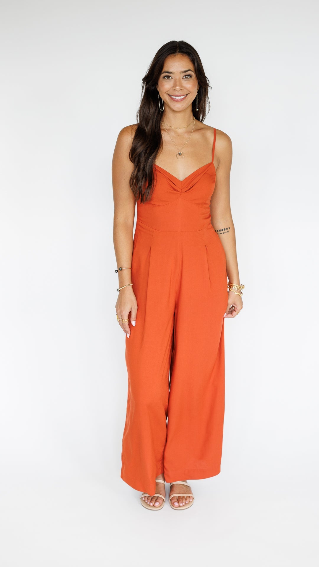 Morena Jumpsuit / Terracotta Khush Clothing