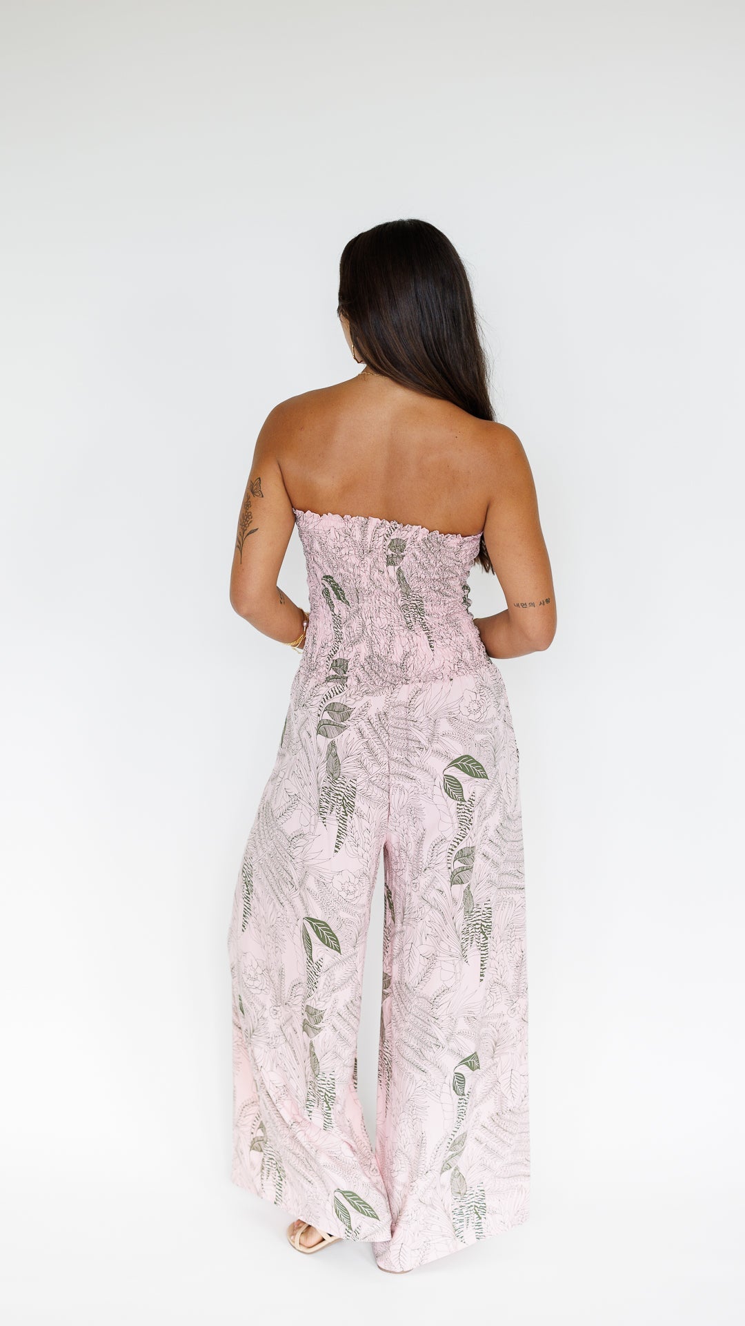 Lawai Jumpsuit / Flora Blush Khush Clothing