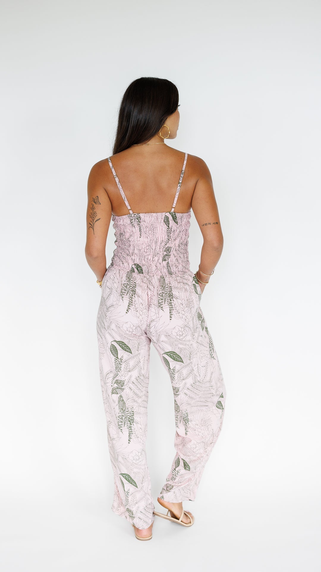 Jade Jumpsuit / Flora Blush Khush Clothing