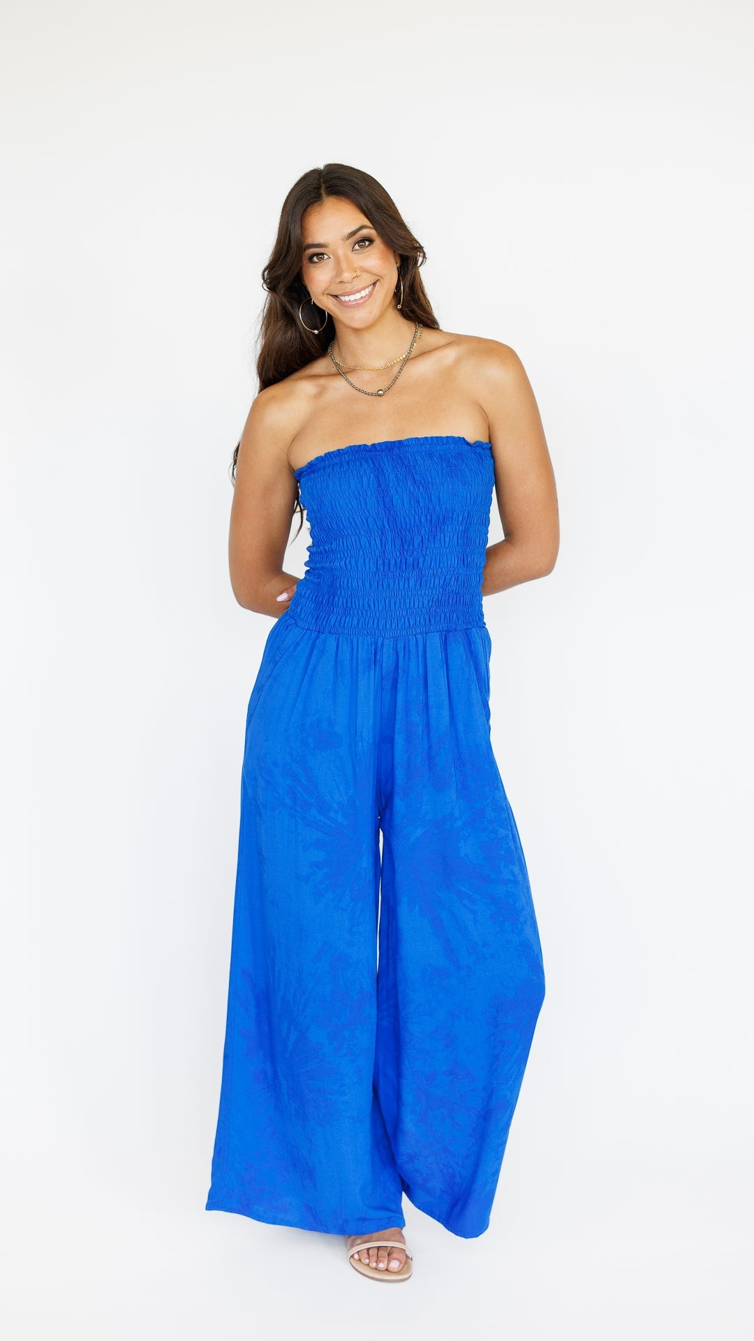 Lawai Jumpsuit / Murky Cobalt Khush Clothing