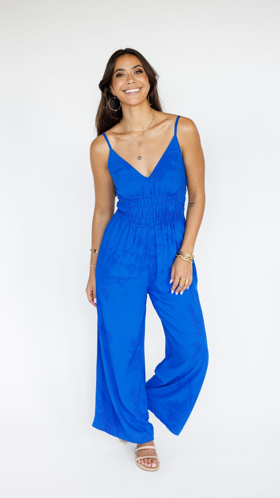 Opal Jumpsuit / Murky Cobalt Khush Clothing