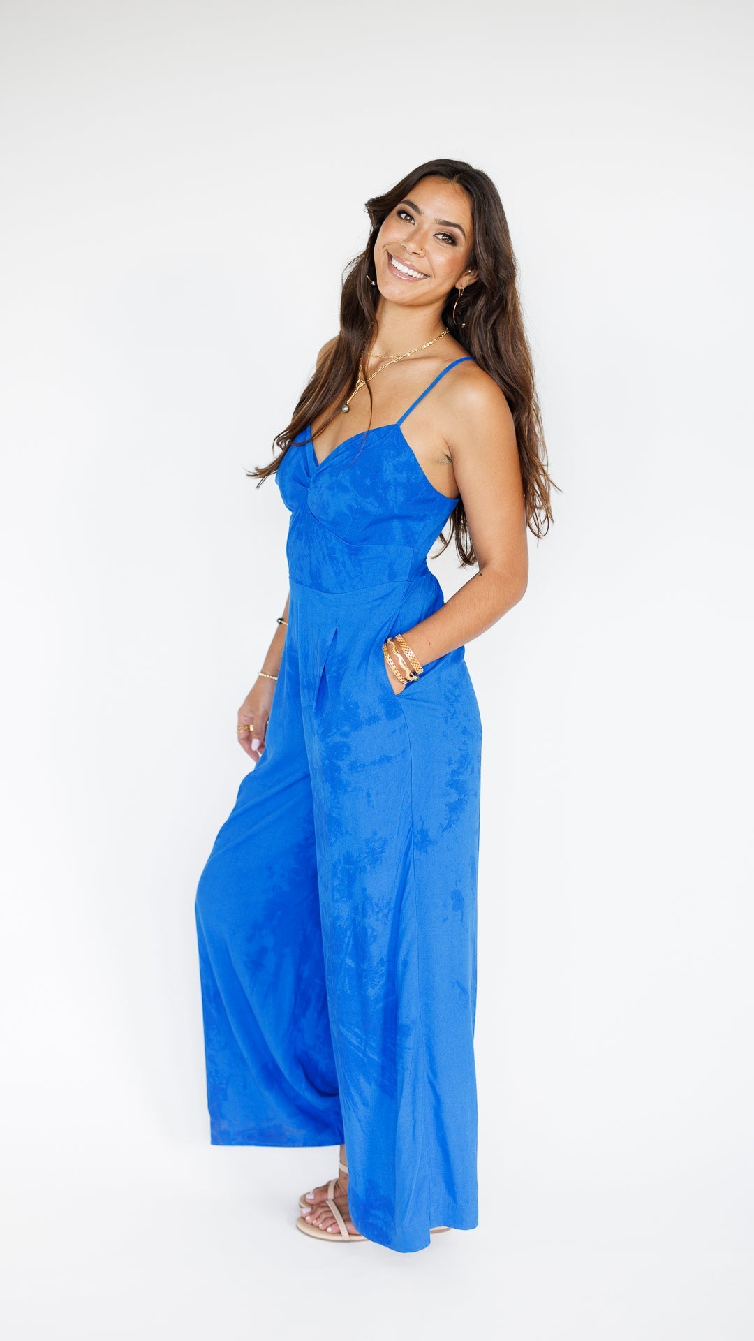 Morena Jumpsuit / Murky Cobalt Khush Clothing