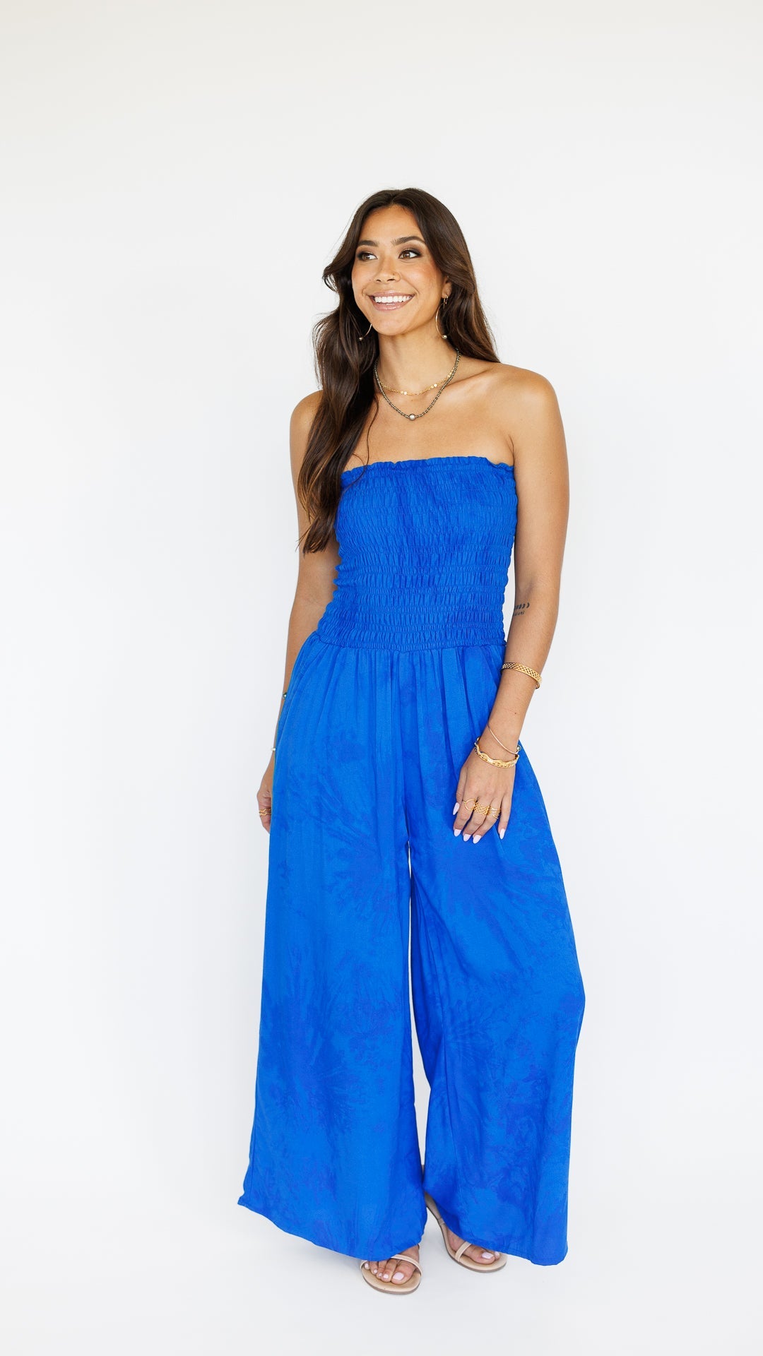 Lawai Jumpsuit / Murky Cobalt Khush Clothing