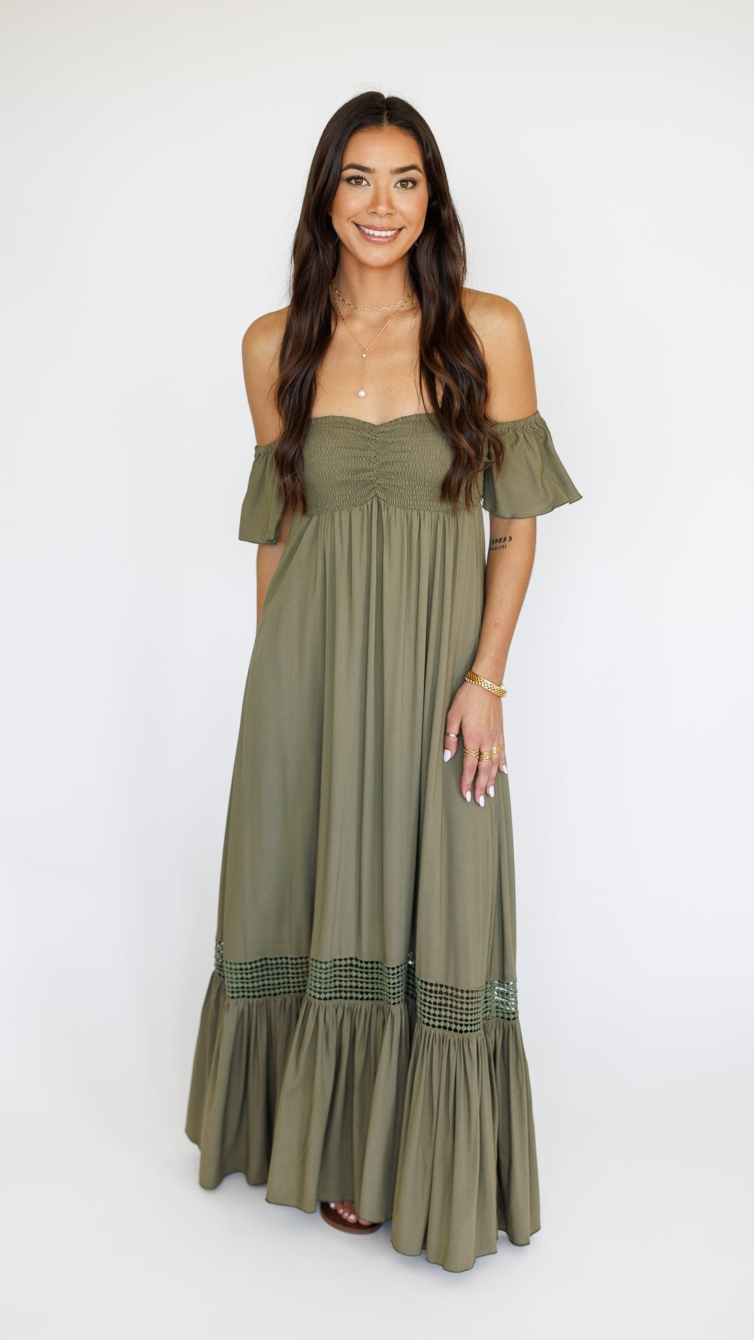Lilah Dress / Olive Khush Clothing