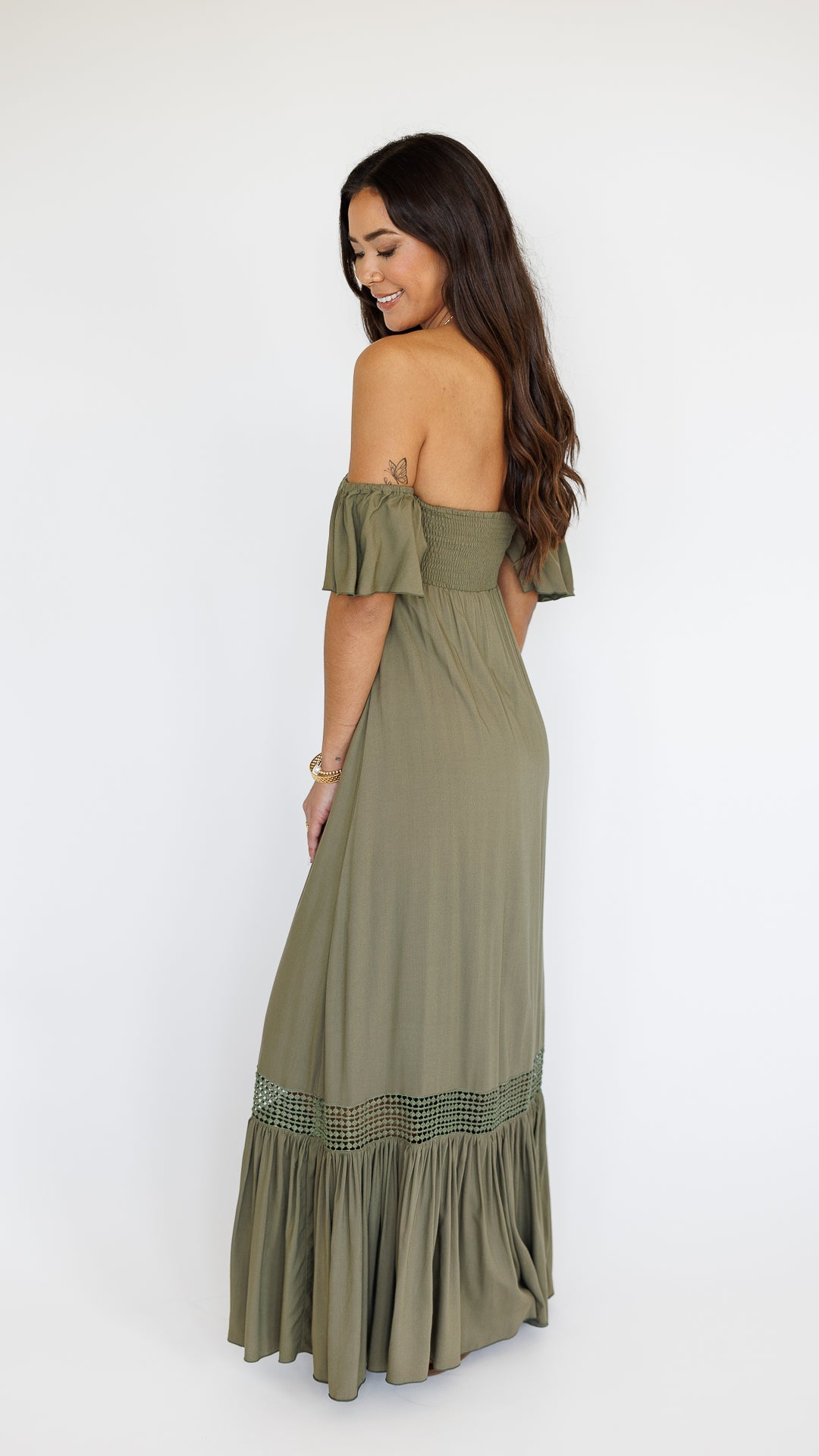 Lilah Dress / Olive Khush Clothing
