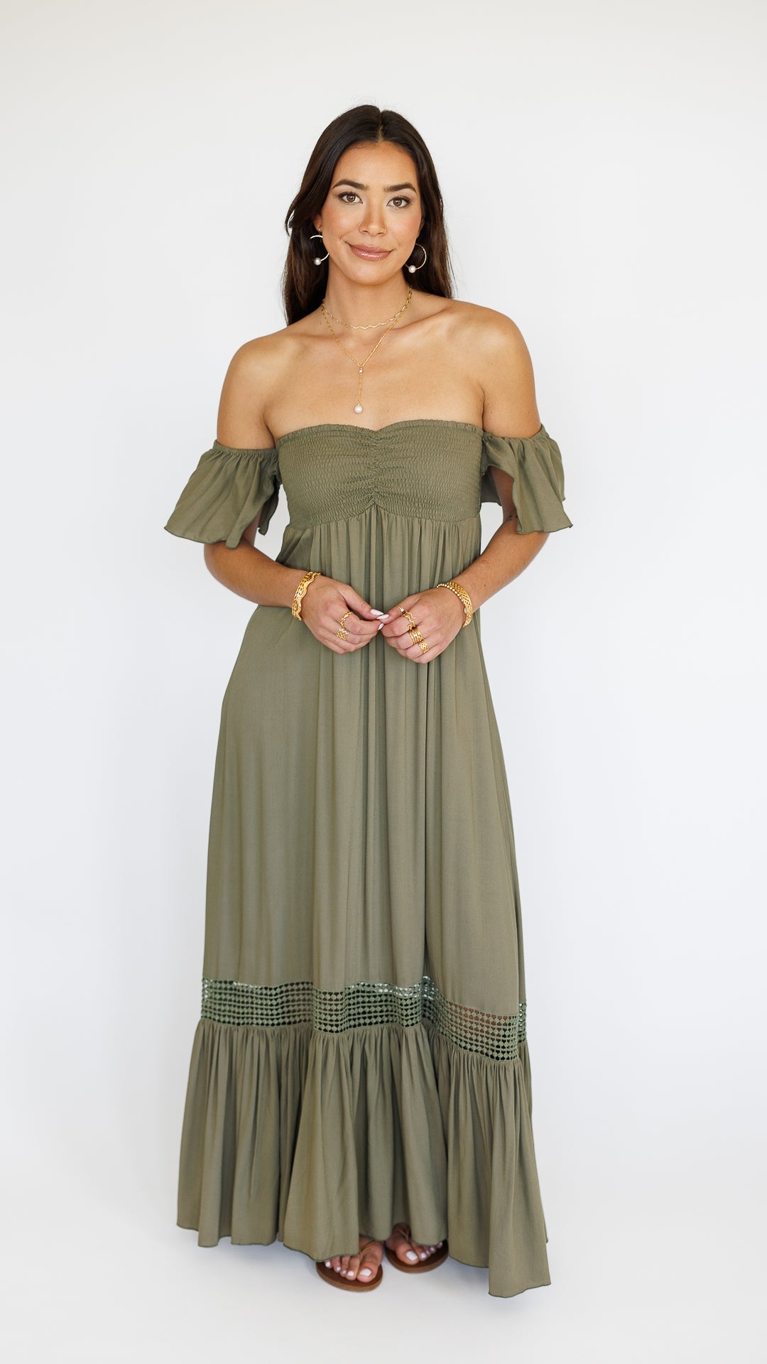 Lilah Dress / Olive Khush Clothing