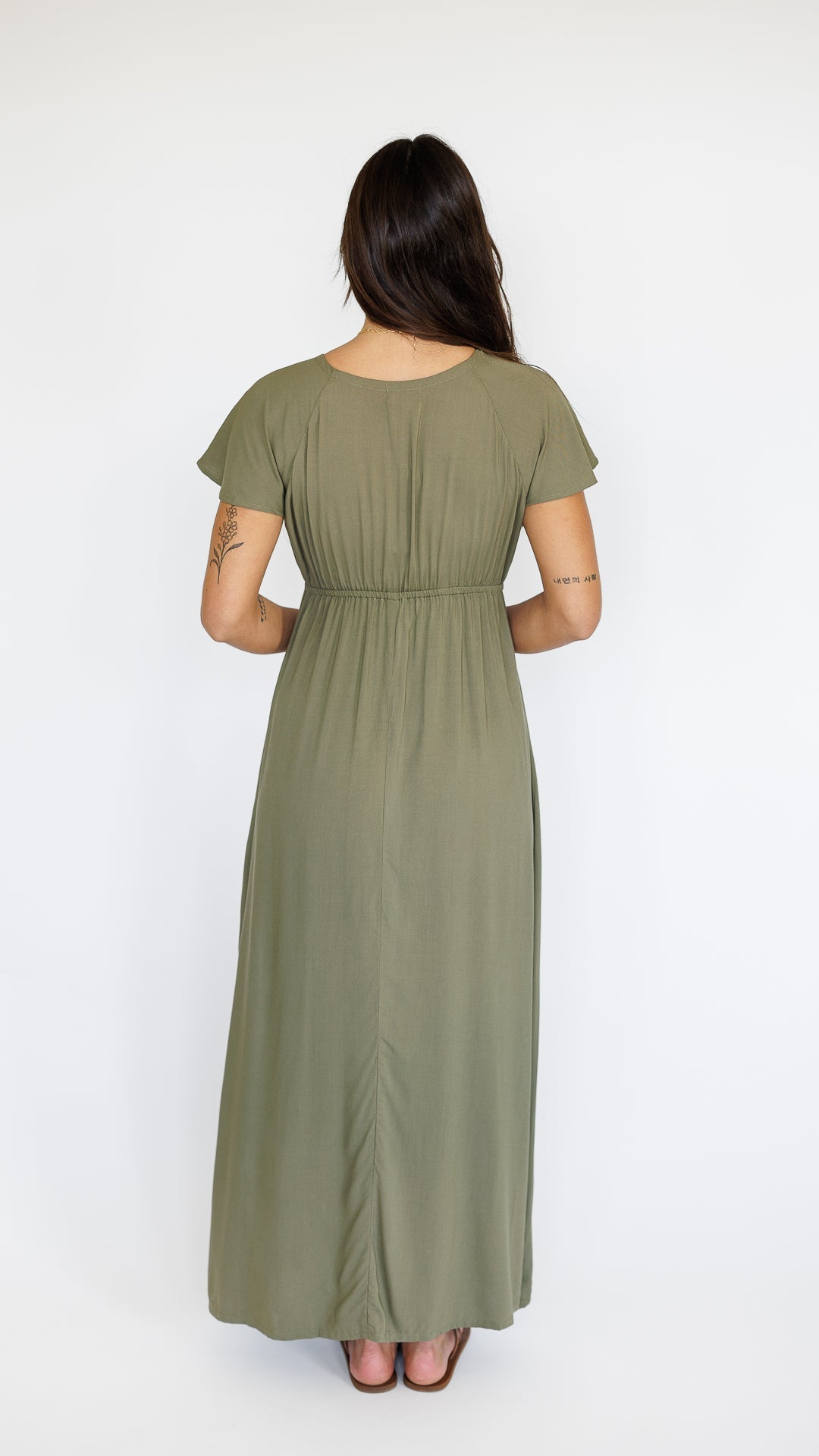 Leilani Dress / Olive Khush Clothing