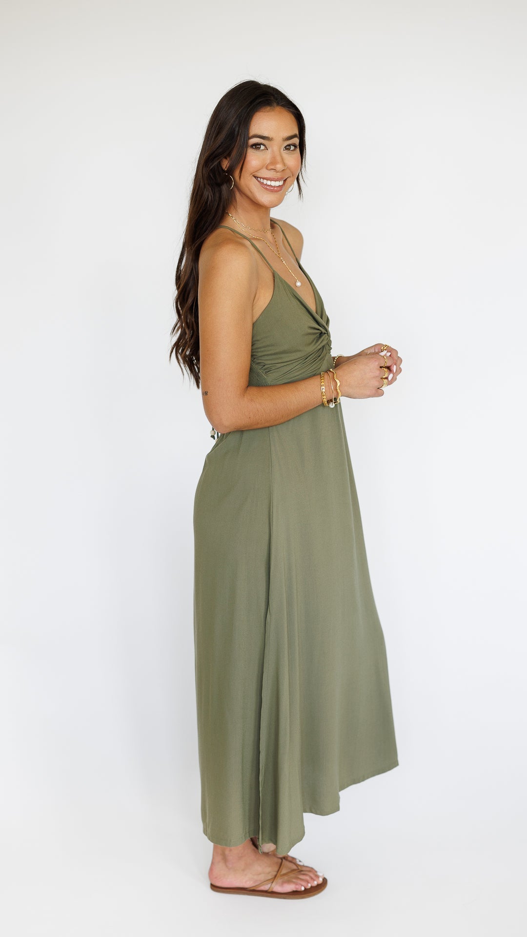Lorena Dress / Olive Khush Clothing