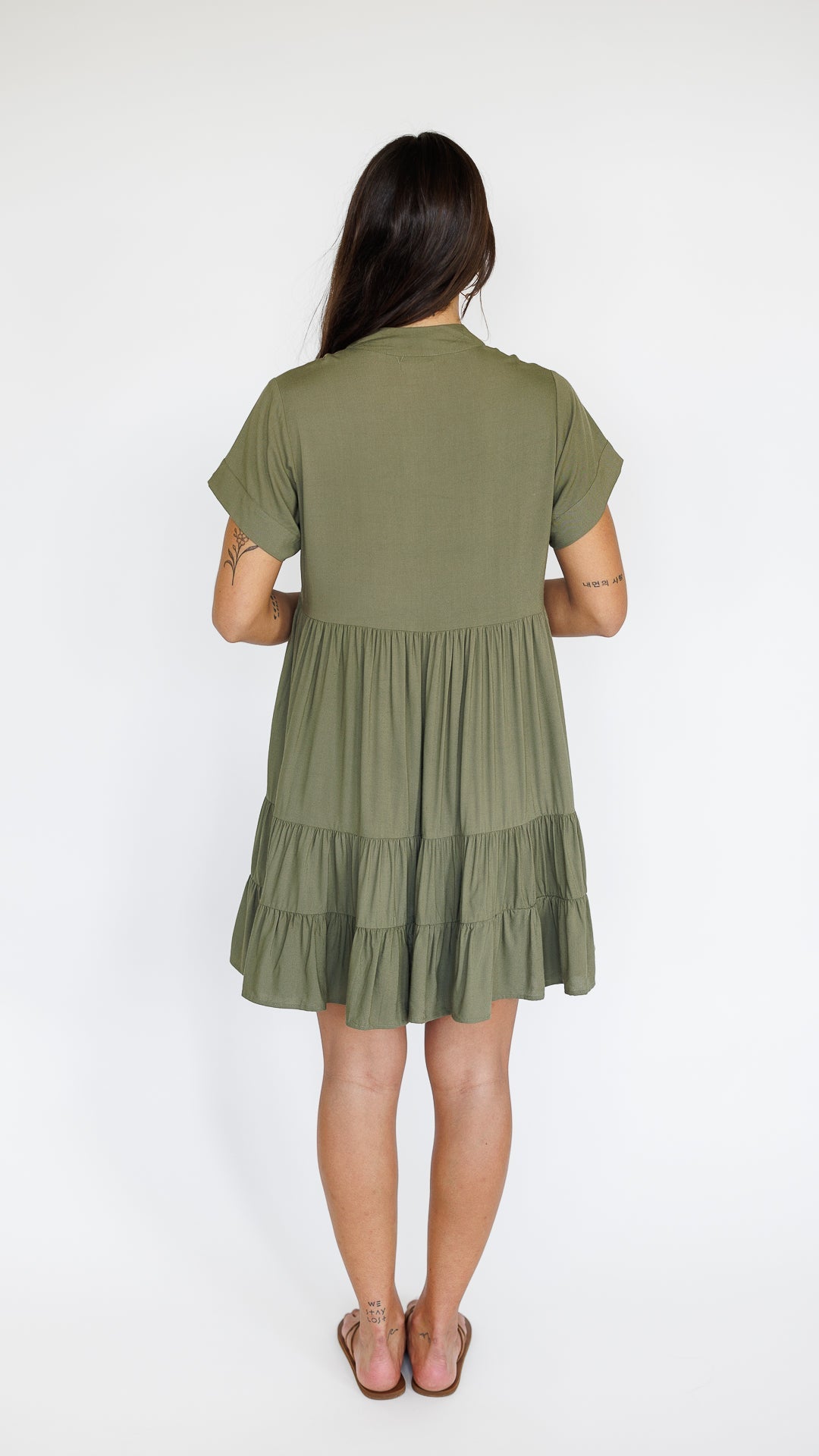 Heinui Dress / Olive Khush Clothing