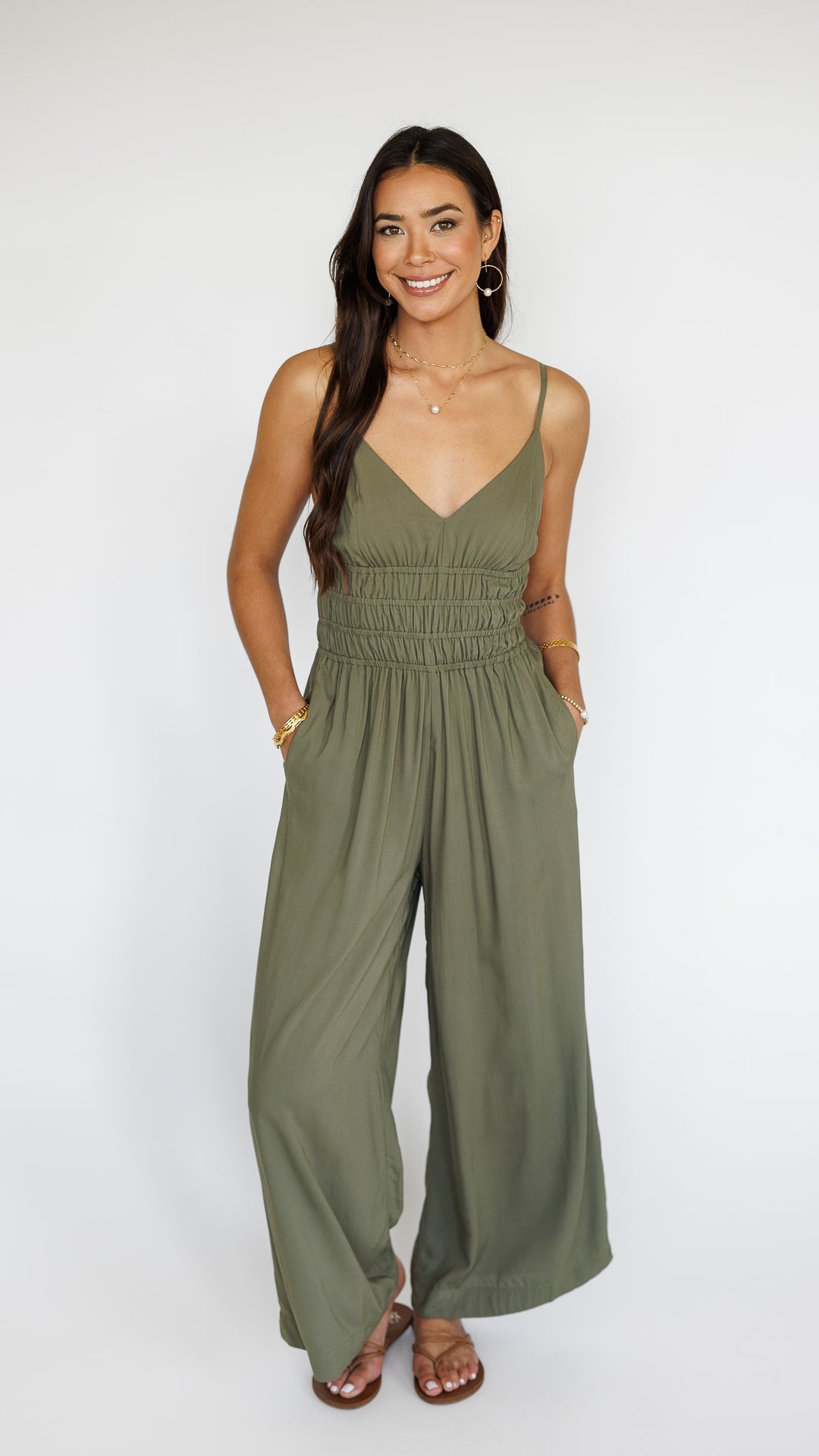 Opal Jumpsuit / Olive Khush Clothing