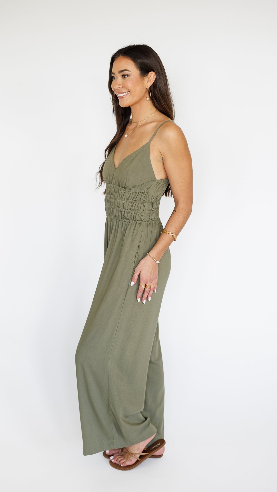 Opal Jumpsuit / Olive Khush Clothing