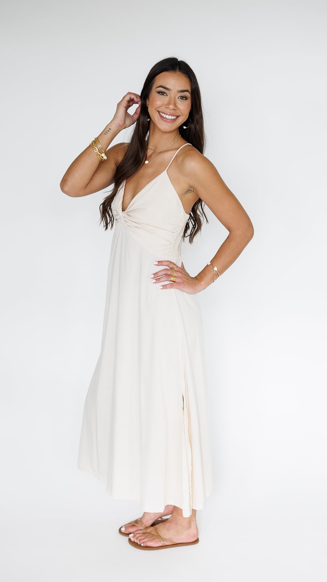 Lorena Dress / Creamy Khush Clothing