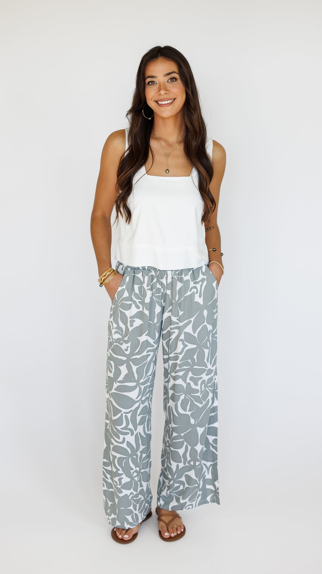 Mahana Pant / Honolulu Silver Khush Clothing