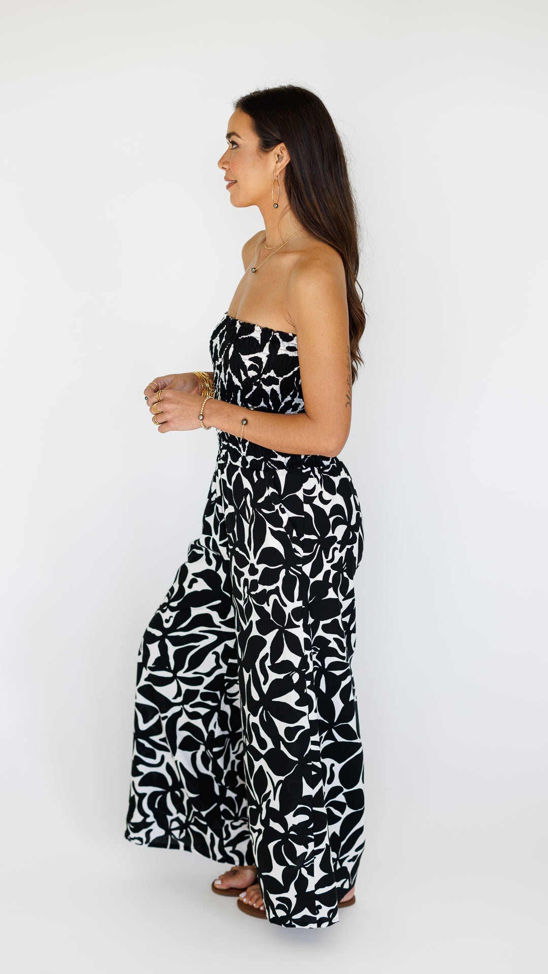 Lawai Jumpsuit / Honolulu Black Khush Clothing