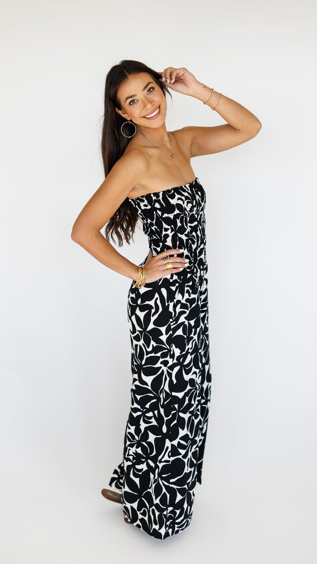 Lawai Jumpsuit / Honolulu Black Khush Clothing