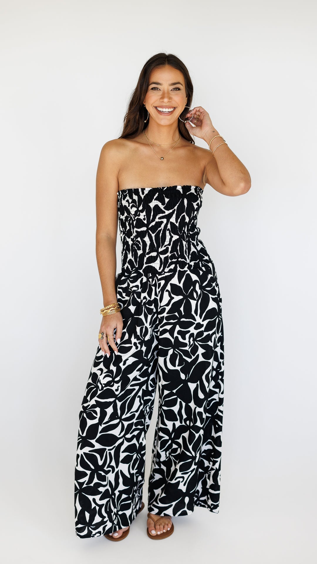 Lawai Jumpsuit / Honolulu Black Khush Clothing