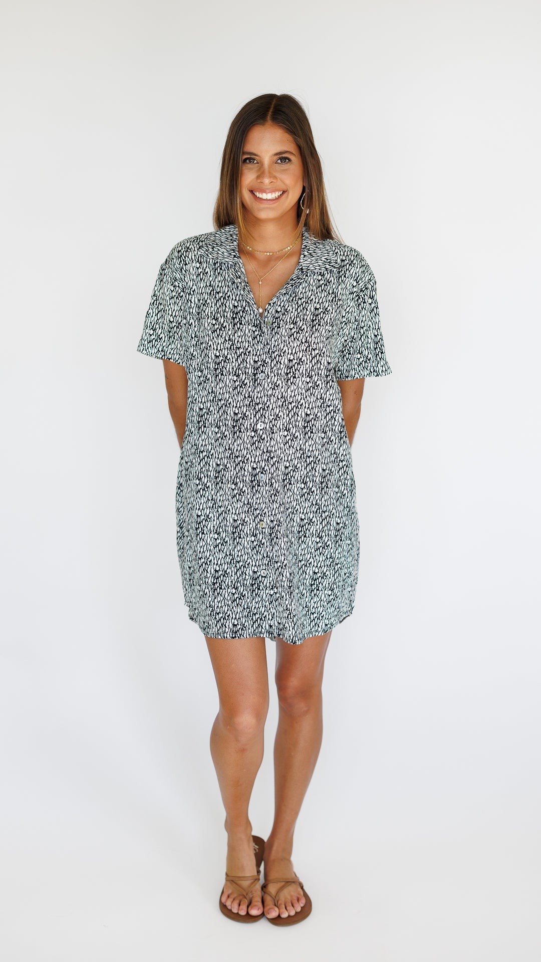 Maui Shirt Dress / Mamba Black Khush Clothing