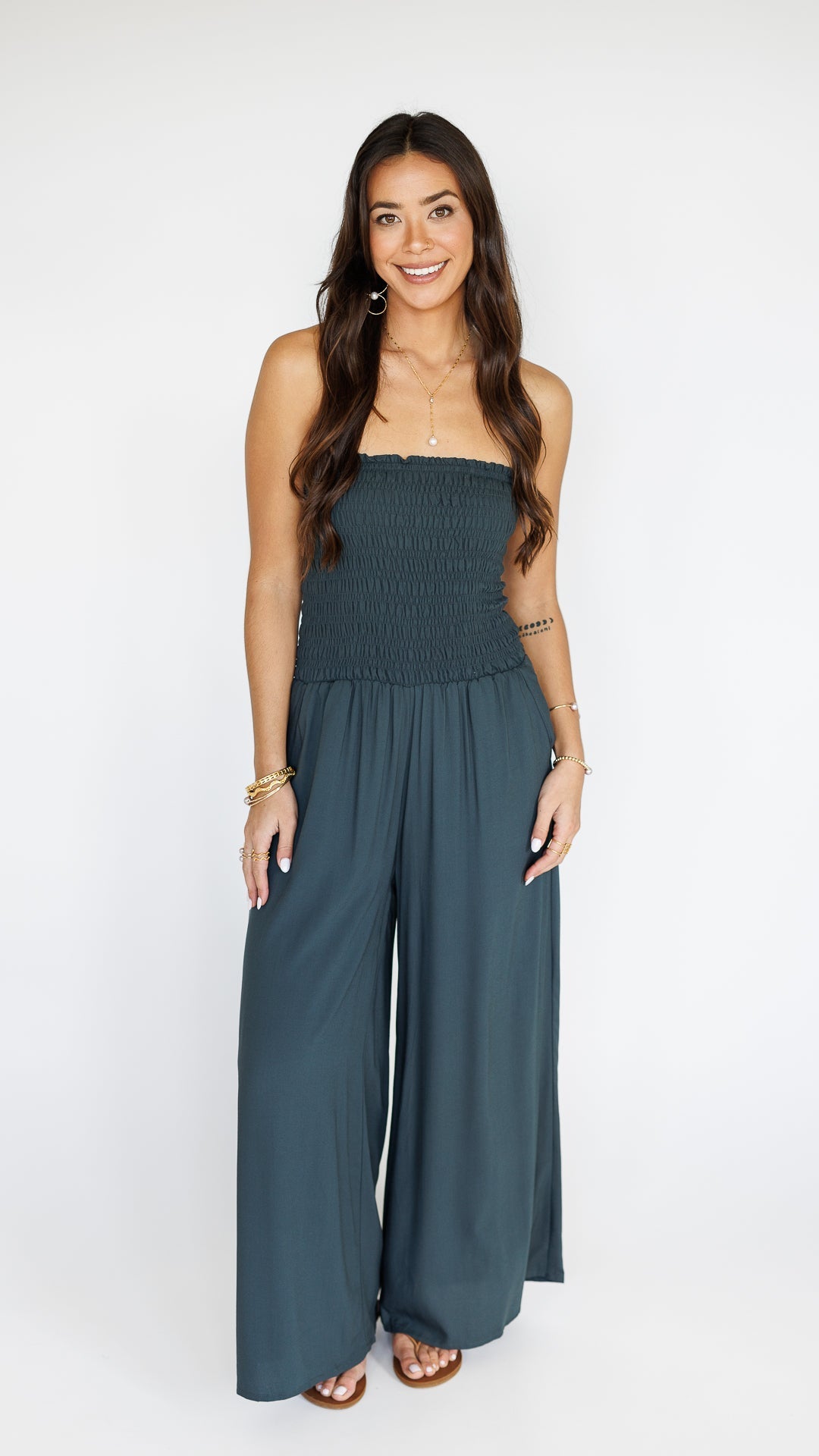 Lawai Jumpsuit / Graphite Khush Clothing