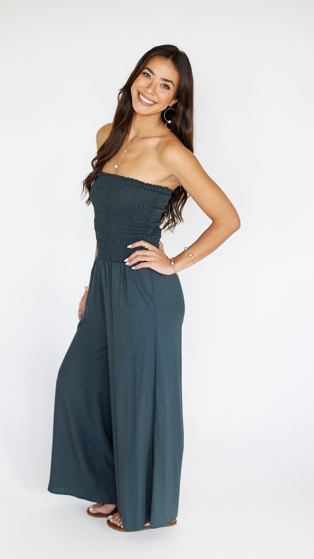 Lawai Jumpsuit / Graphite Khush Clothing