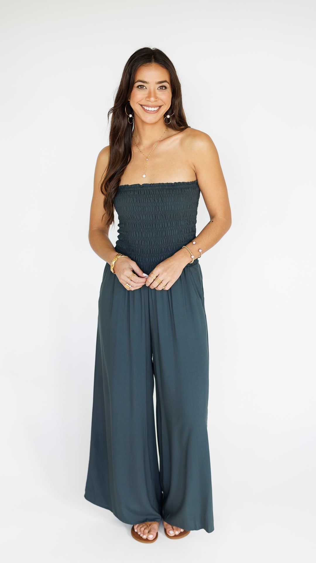 Lawai Jumpsuit / Graphite Khush Clothing