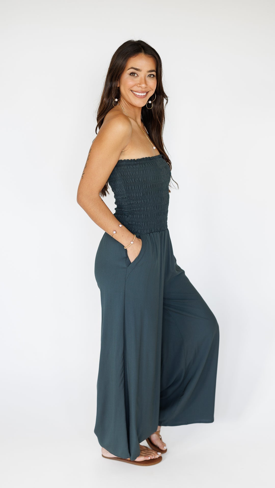Lawai Jumpsuit / Graphite Khush Clothing