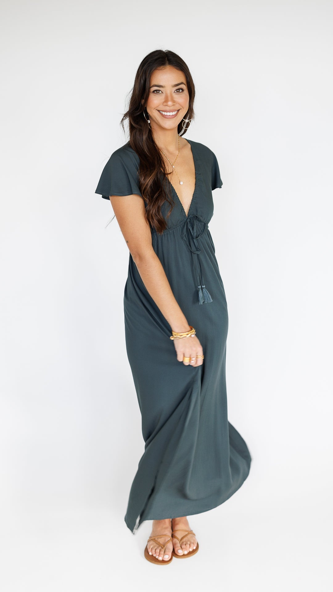 Leilani Dress / Graphite Khush Clothing