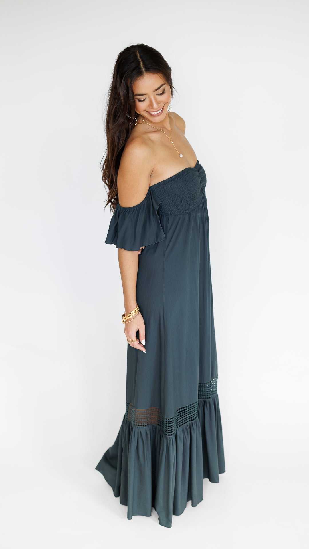 Lilah Dress / Graphite Khush Clothing