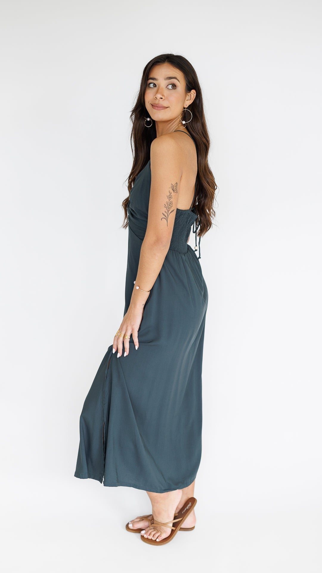 Lorena Dress / Graphite Khush Clothing