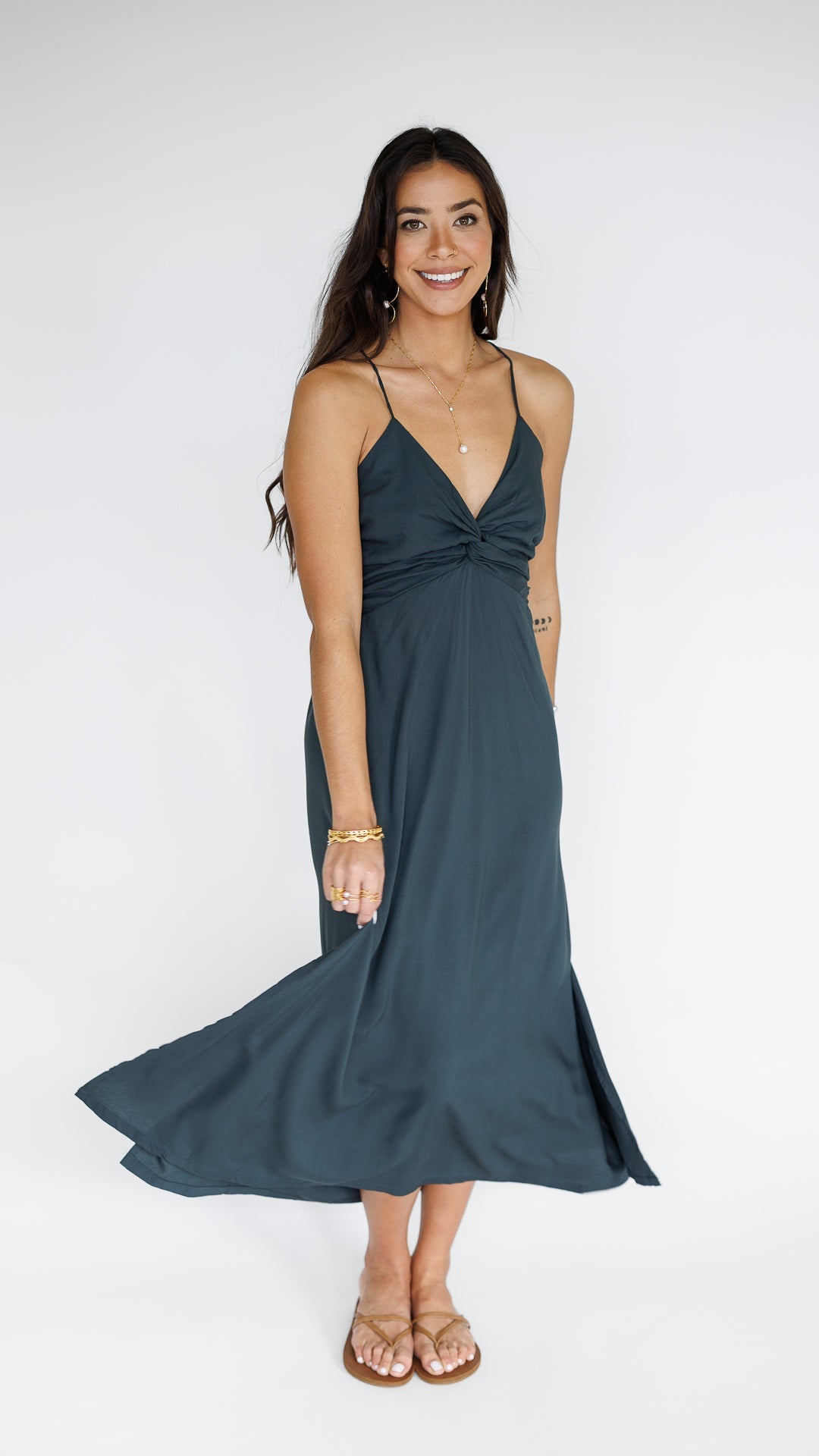 Lorena Dress / Graphite Khush Clothing