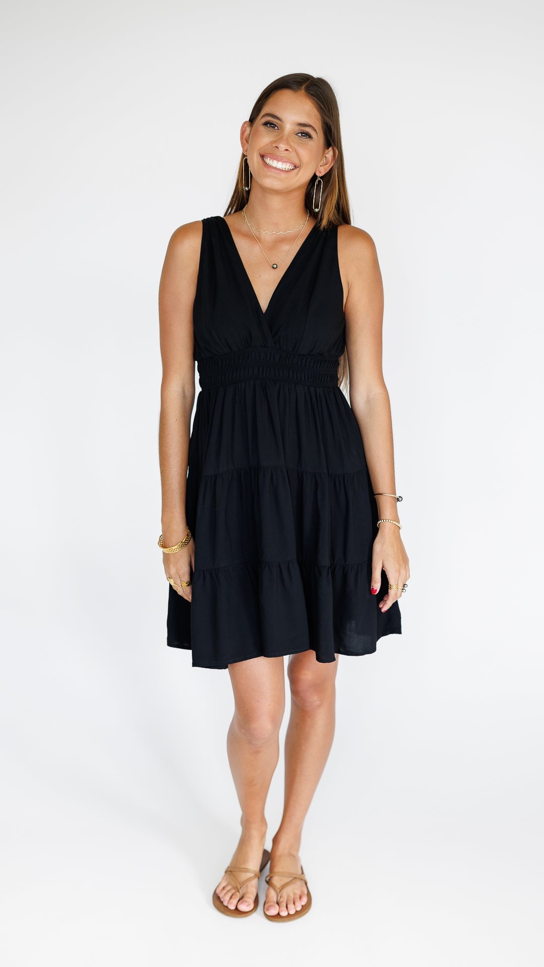 Kenzie Dress / Solid Black Khush Clothing