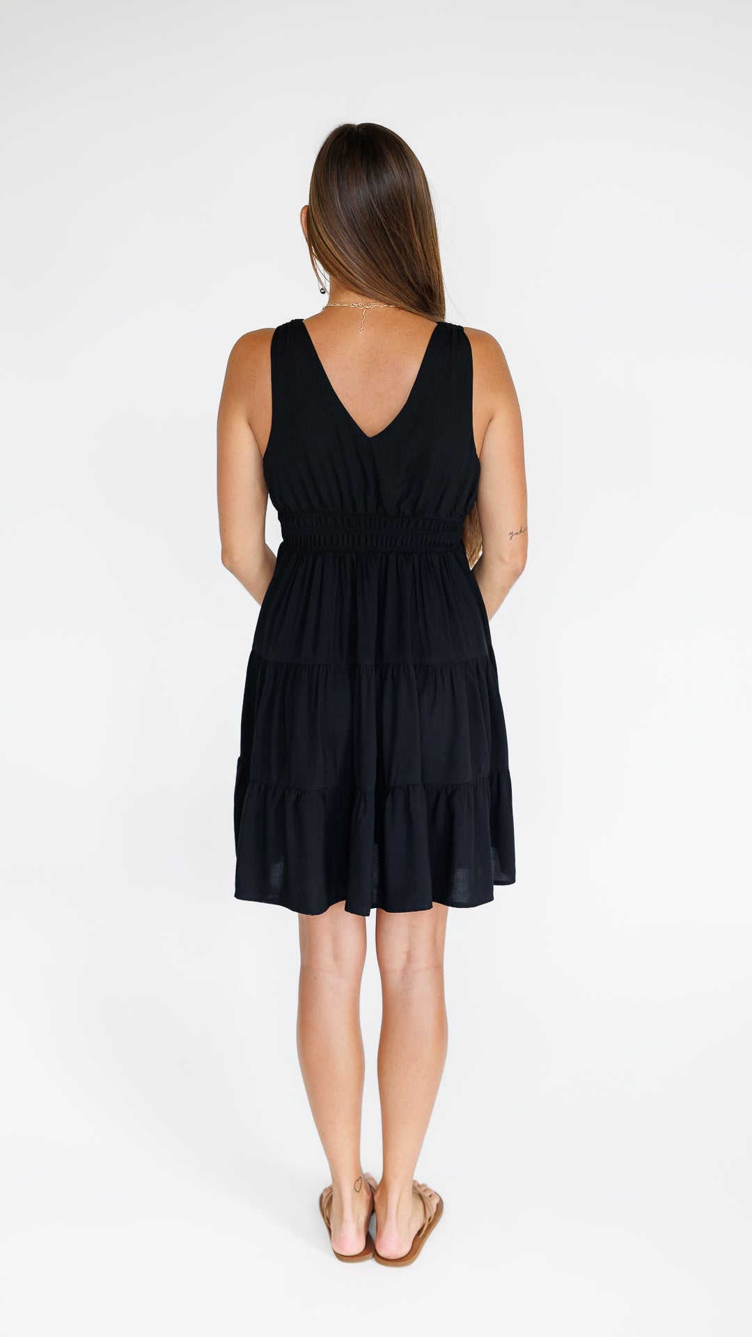 Kenzie Dress / Solid Black Khush Clothing