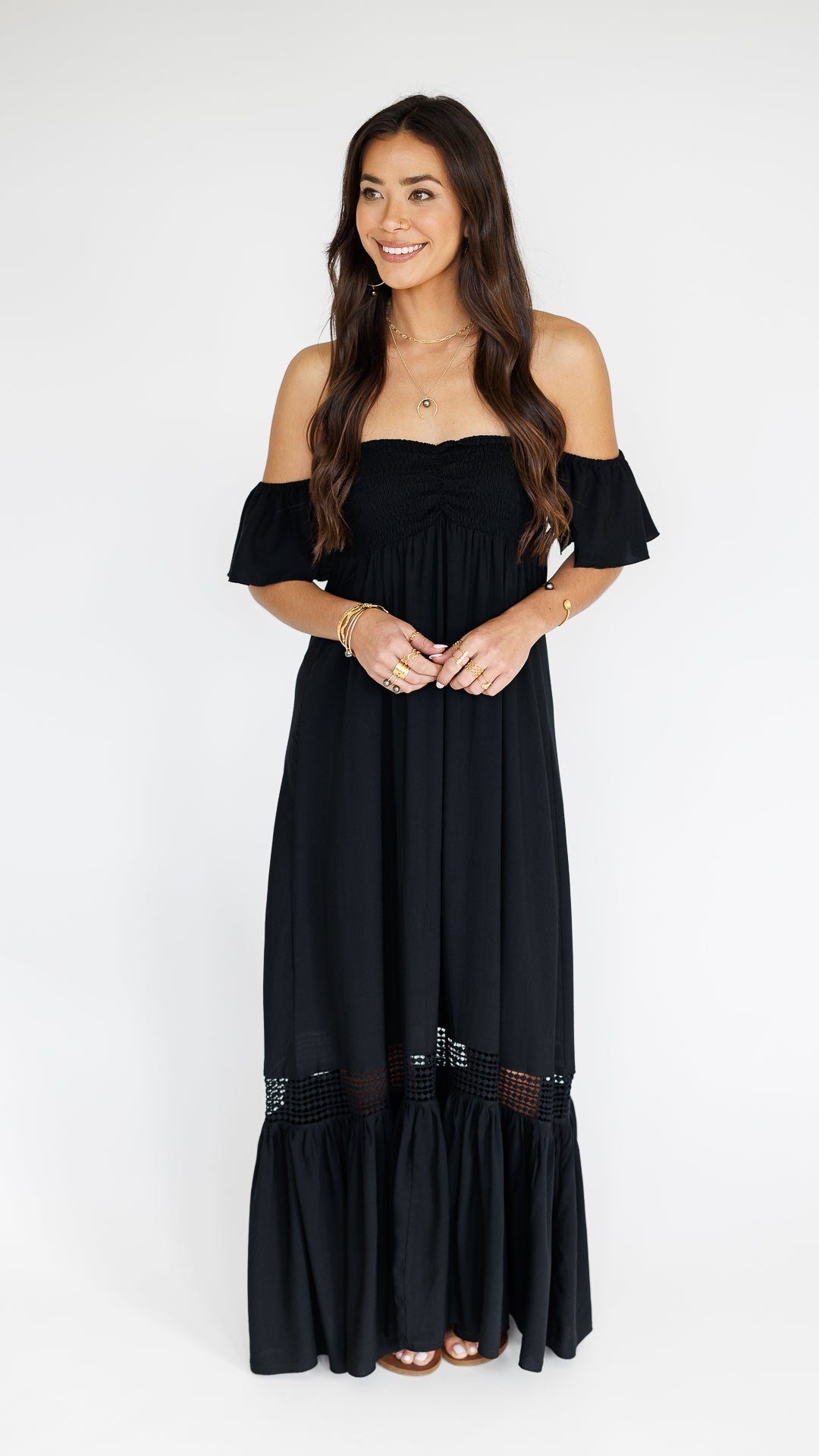 Lilah Dress / Solid Black Khush Clothing